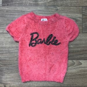Pink Nylon BARBIE Crop top shirt
